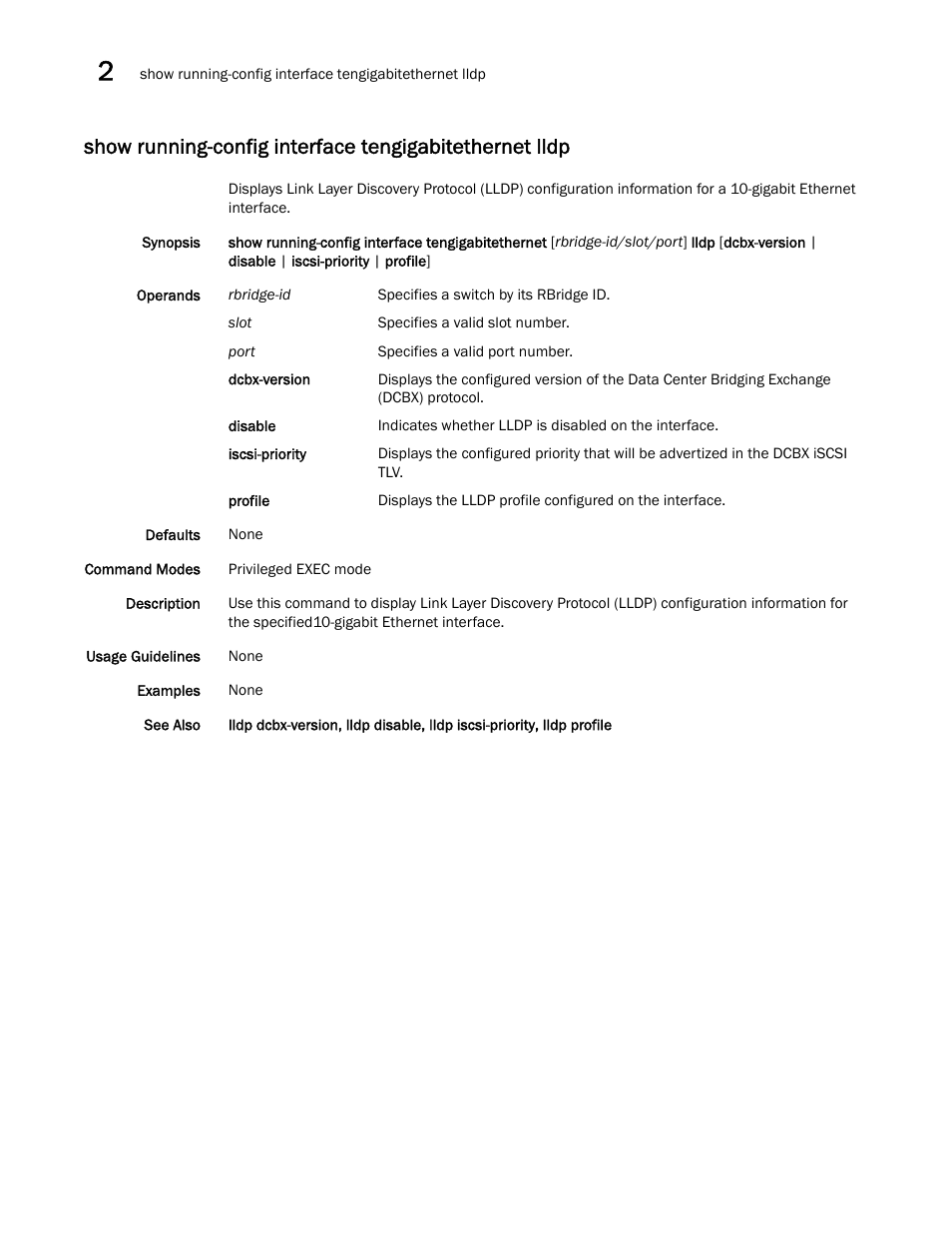 Brocade Network OS Command Reference v4.1.0 User Manual | Page 1104 / 1418