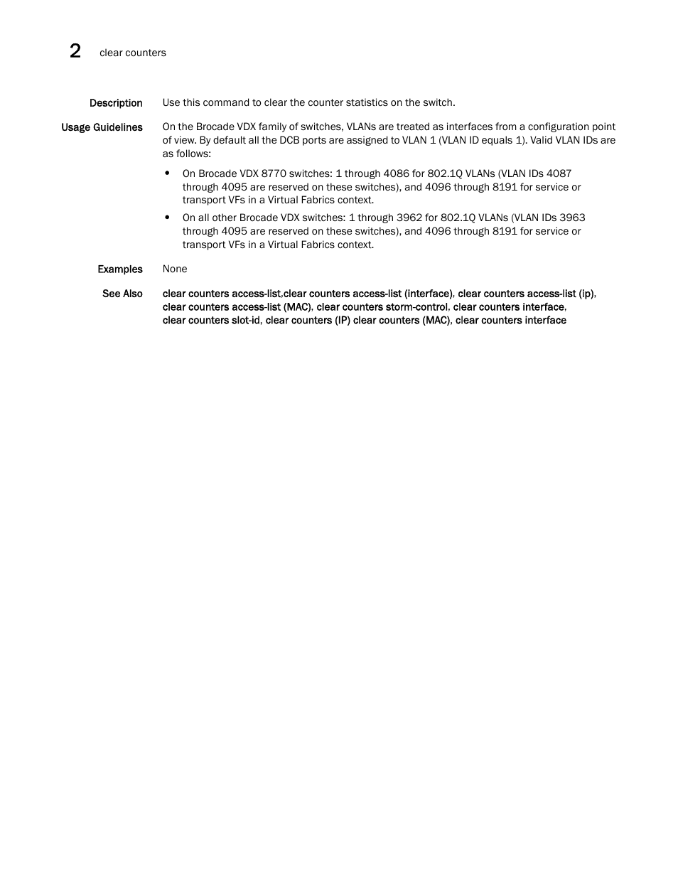 Brocade Network OS Command Reference v4.1.0 User Manual | Page 126 / 1418