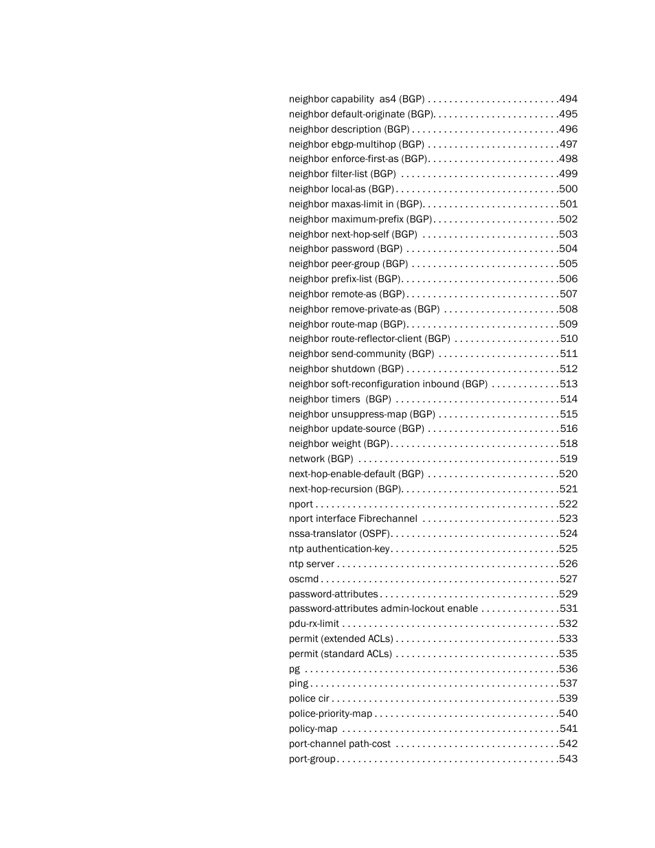 Brocade Network OS Command Reference v4.1.0 User Manual | Page 15 / 1418