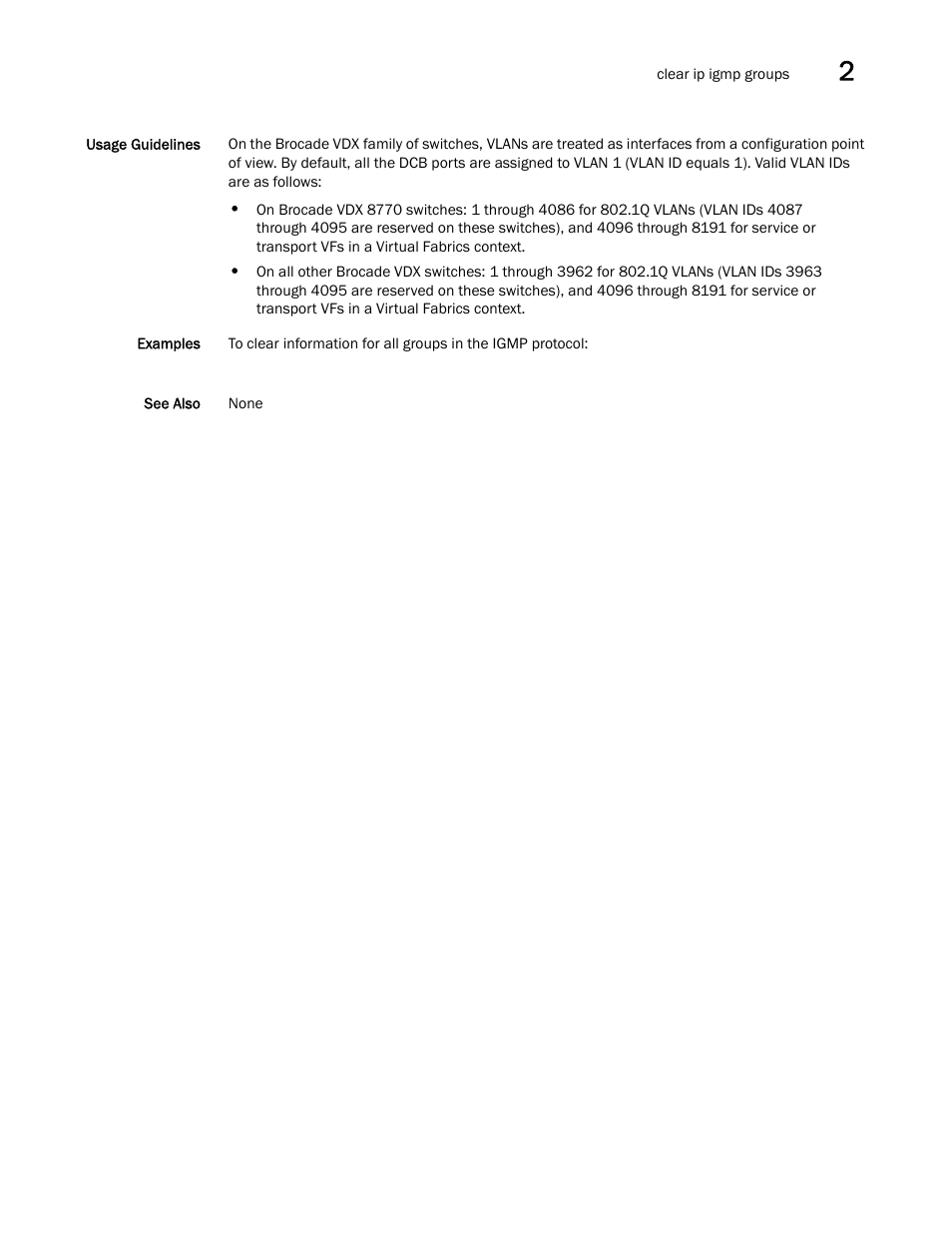 Brocade Network OS Command Reference v4.1.0 User Manual | Page 157 / 1418