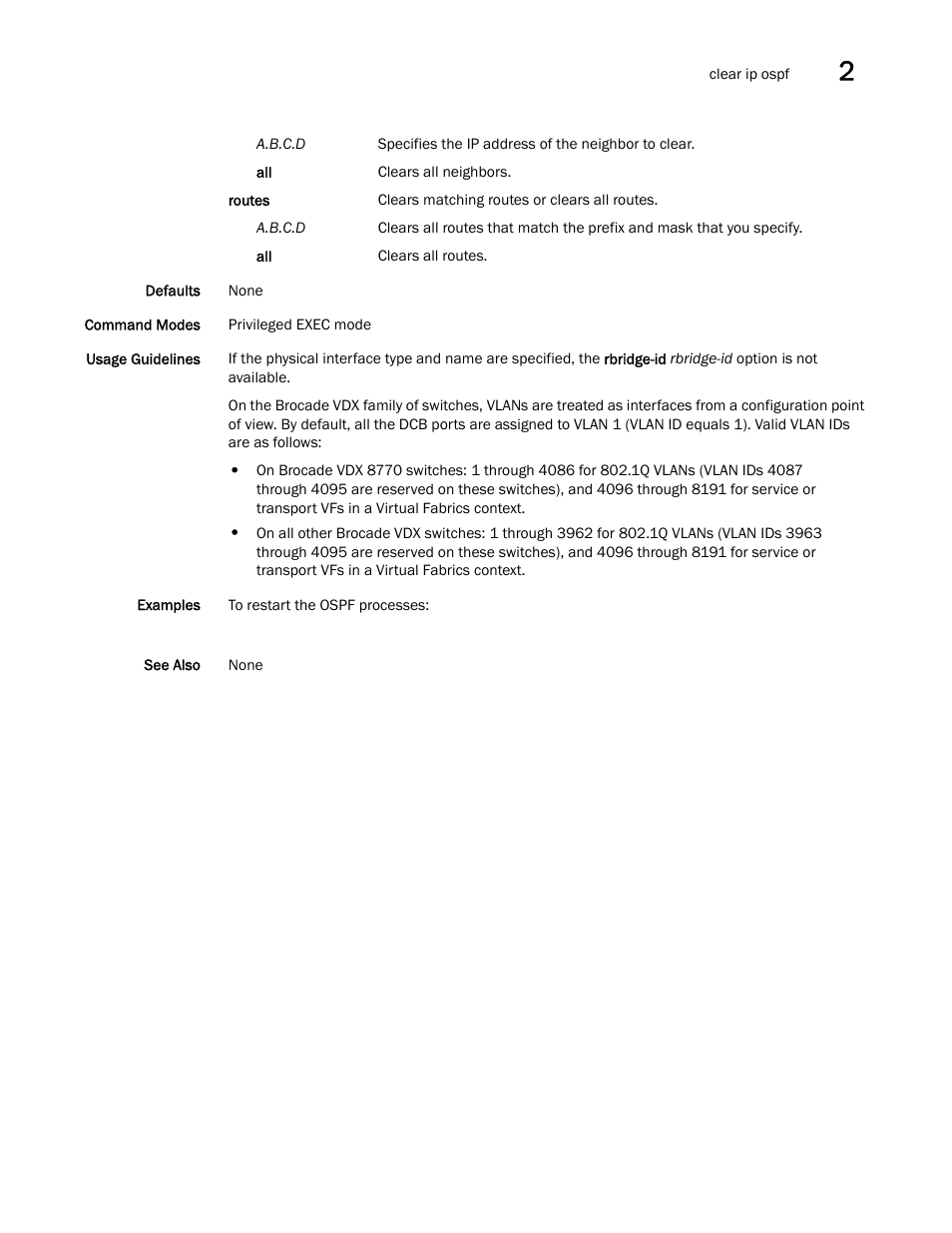 Brocade Network OS Command Reference v4.1.0 User Manual | Page 161 / 1418