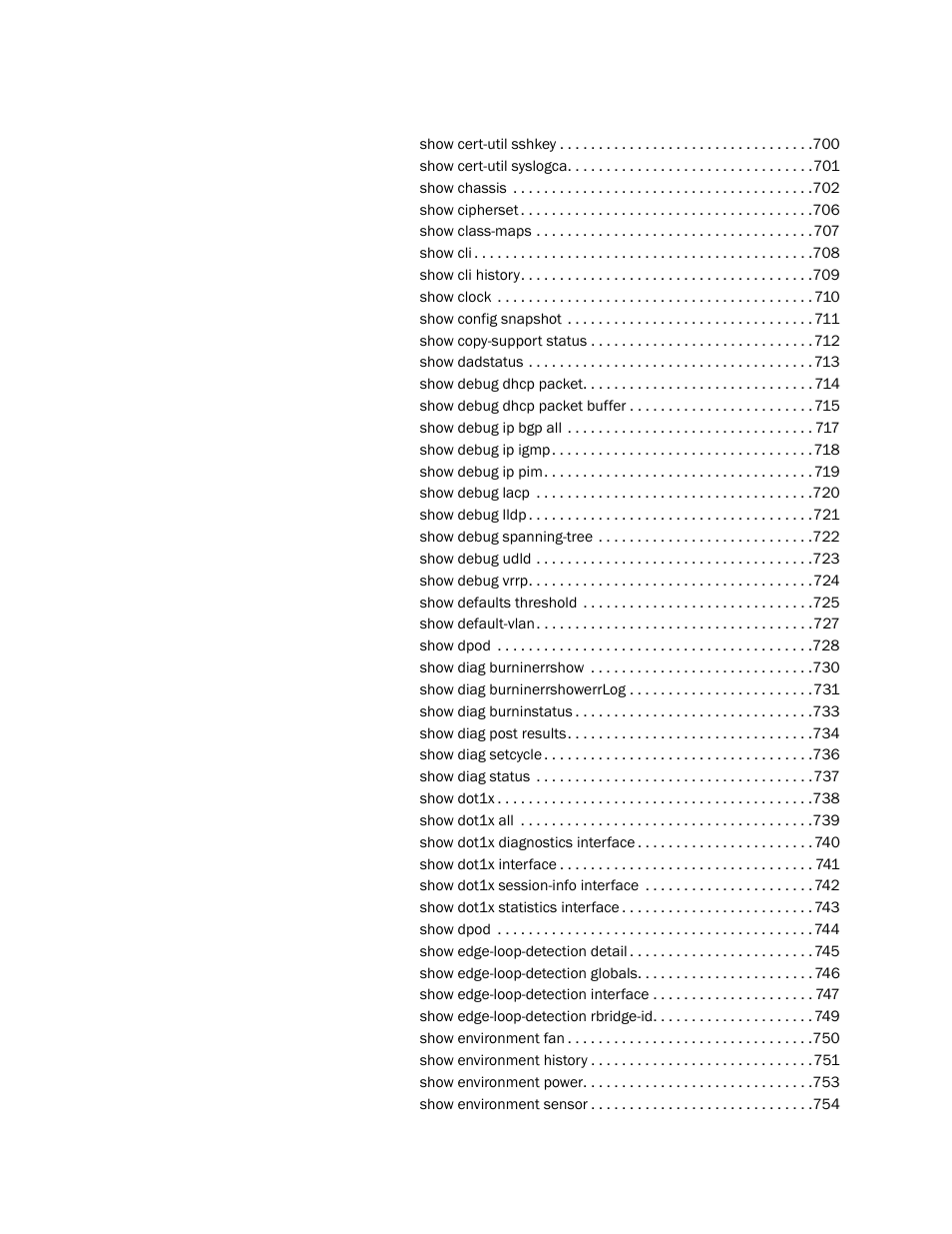 Brocade Network OS Command Reference v4.1.0 User Manual | Page 19 / 1418