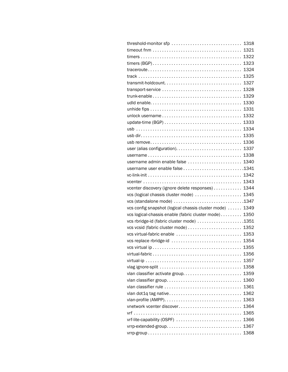 Brocade Network OS Command Reference v4.1.0 User Manual | Page 30 / 1418