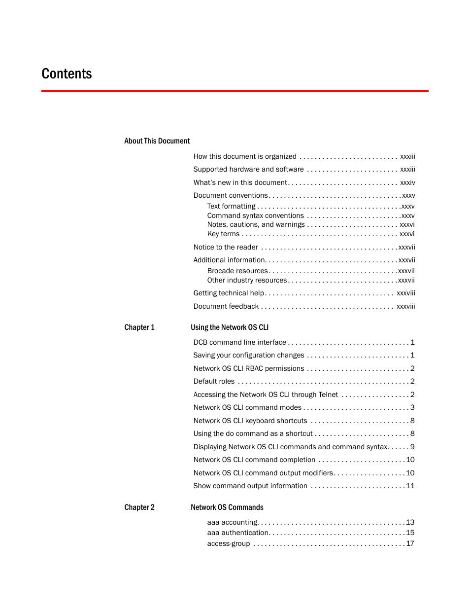 Brocade Network OS Command Reference v4.1.0 User Manual | Page 5 / 1418