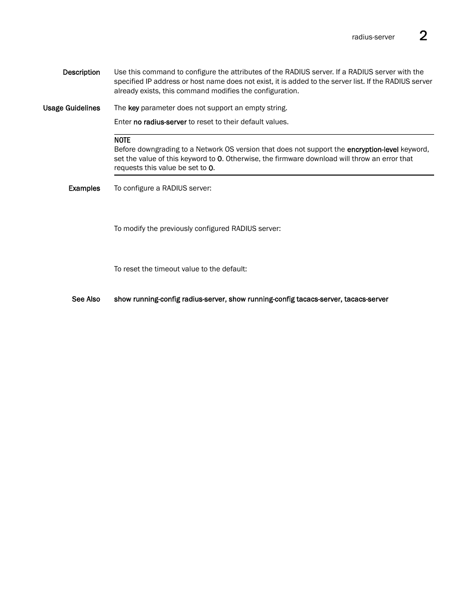 Brocade Network OS Command Reference v4.1.0 User Manual | Page 639 / 1418