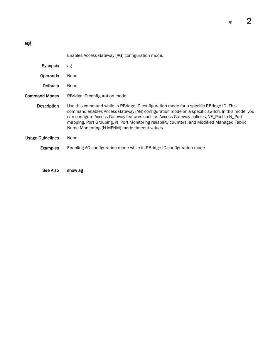 Brocade Network OS Command Reference v4.1.0 User Manual | Page 69 / 1418