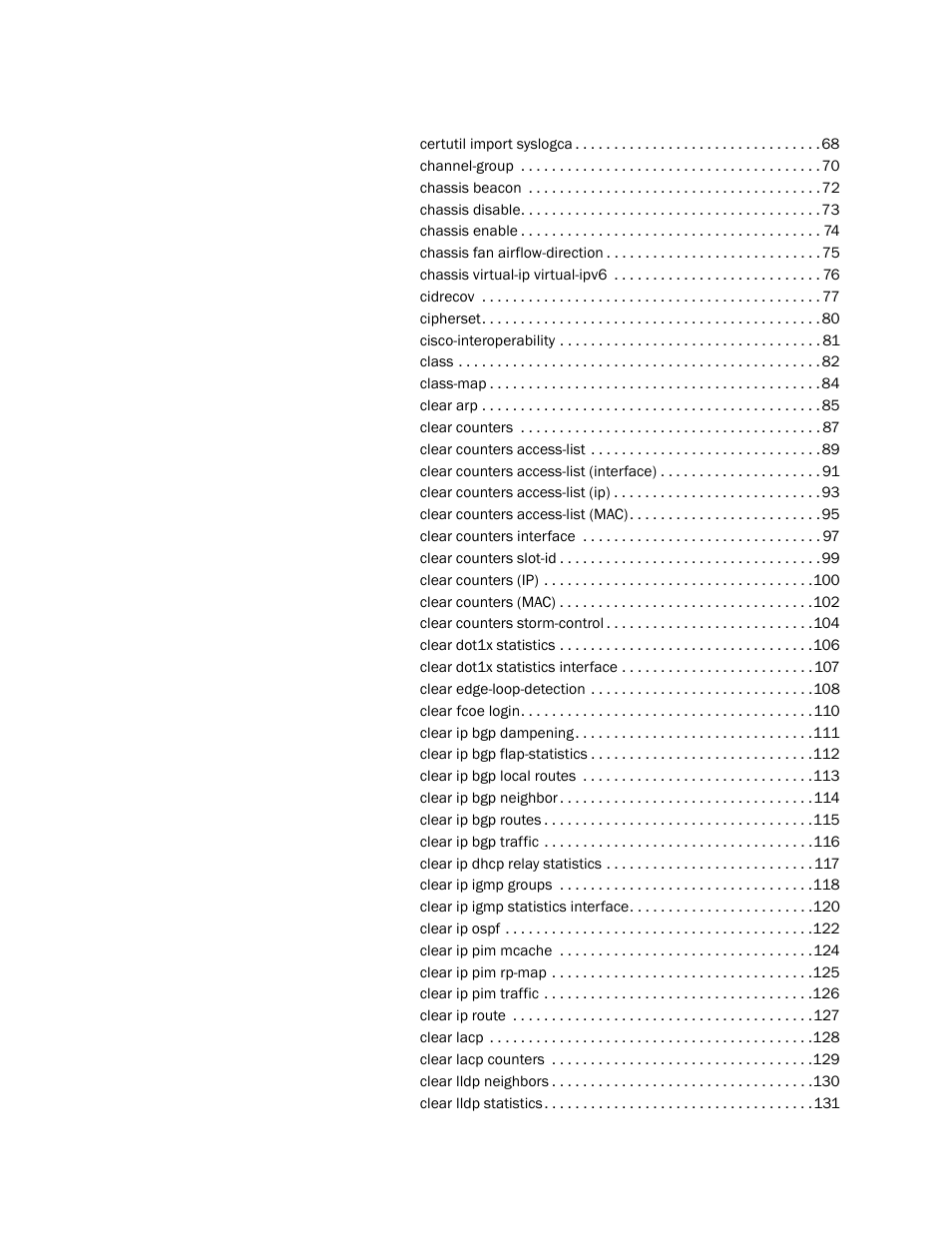 Brocade Network OS Command Reference v4.1.0 User Manual | Page 7 / 1418