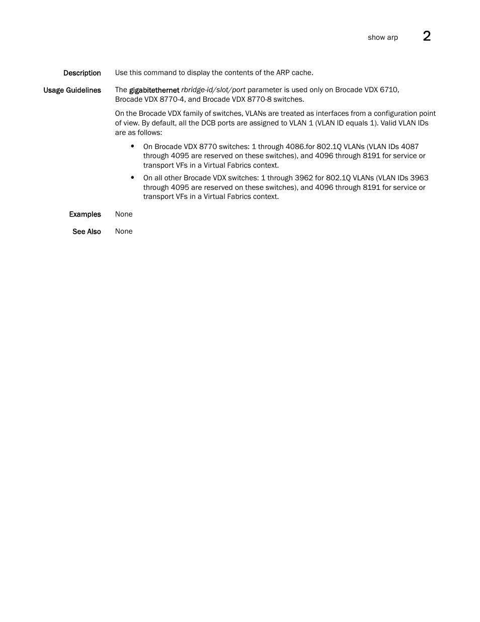 Brocade Network OS Command Reference v4.1.0 User Manual | Page 733 / 1418