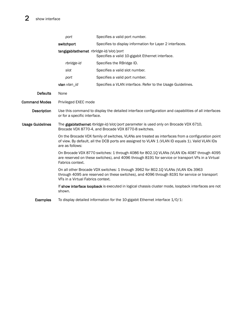 Brocade Network OS Command Reference v4.1.0 User Manual | Page 848 / 1418
