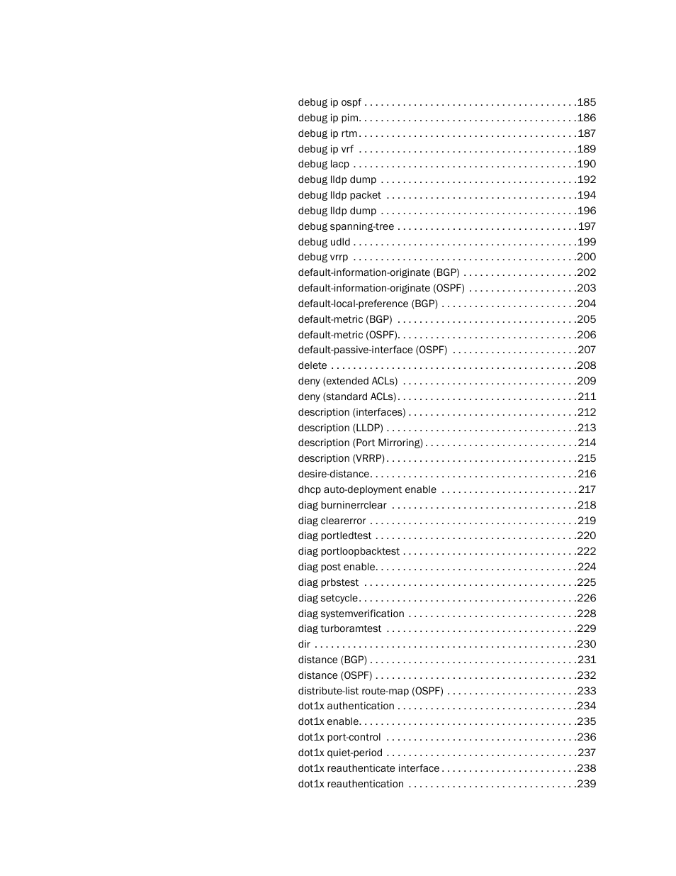 Brocade Network OS Command Reference v4.1.0 User Manual | Page 9 / 1418