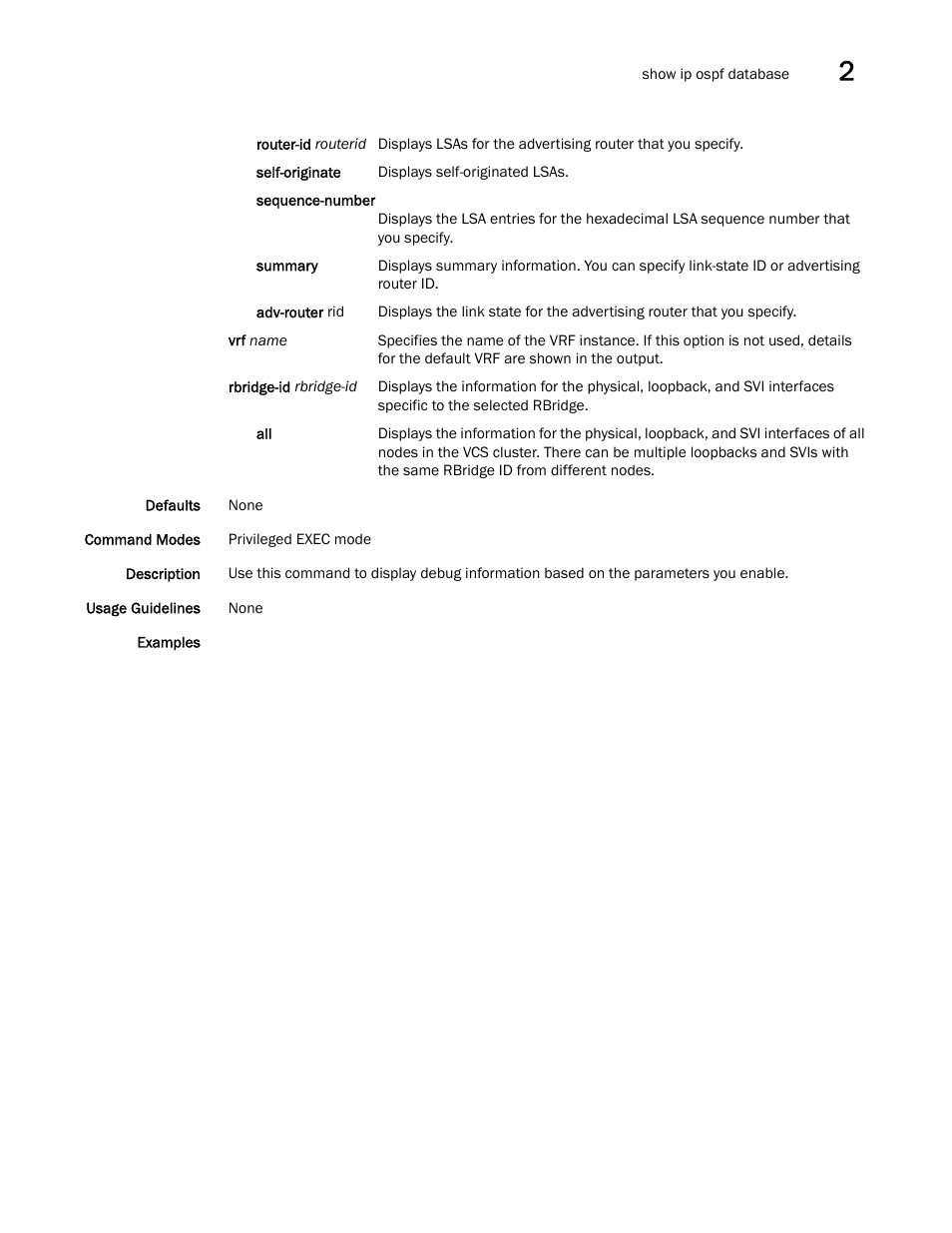 Brocade Network OS Command Reference v4.1.0 User Manual | Page 915 / 1418