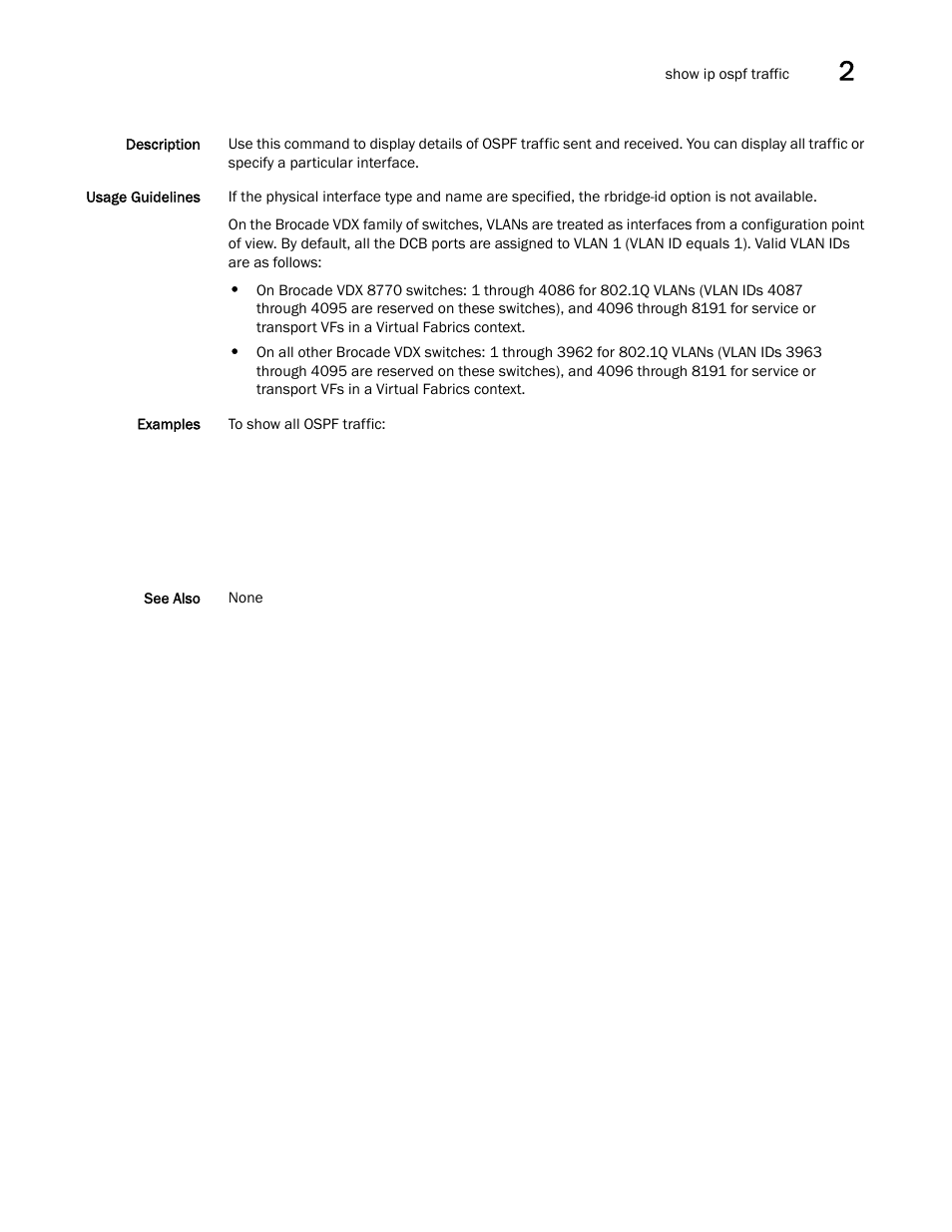 Brocade Network OS Command Reference v4.1.0 User Manual | Page 925 / 1418