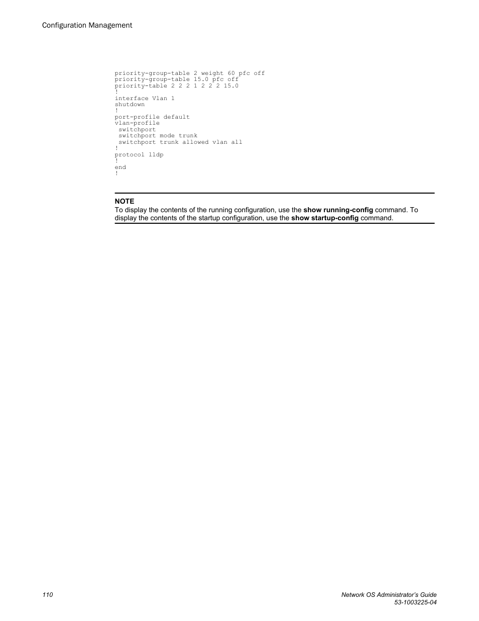 Brocade Network OS Administrator’s Guide v4.1.1 User Manual | Page 110 / 748