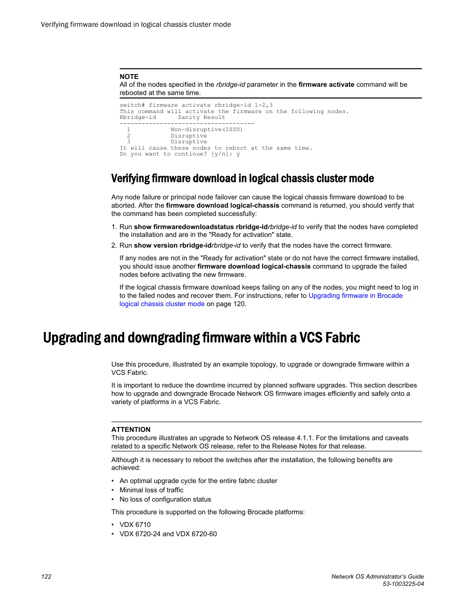 Brocade Network OS Administrator’s Guide v4.1.1 User Manual | Page 122 / 748