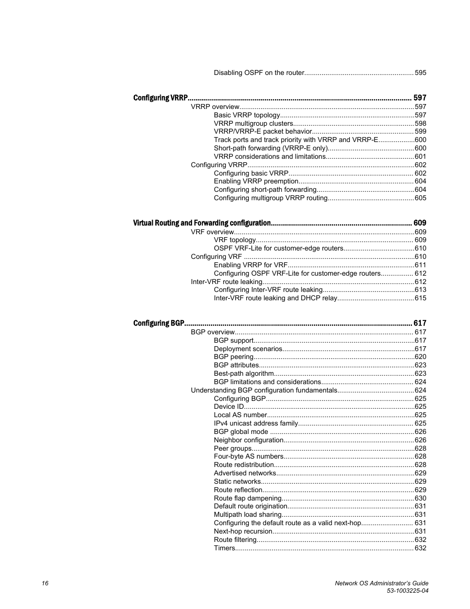 Brocade Network OS Administrator’s Guide v4.1.1 User Manual | Page 16 / 748
