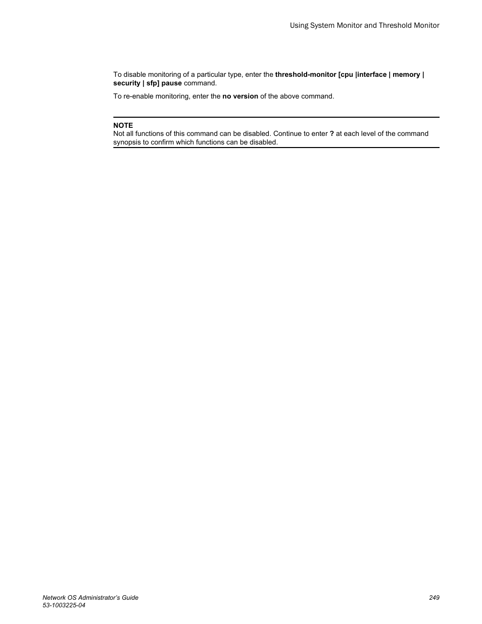 Brocade Network OS Administrator’s Guide v4.1.1 User Manual | Page 249 / 748