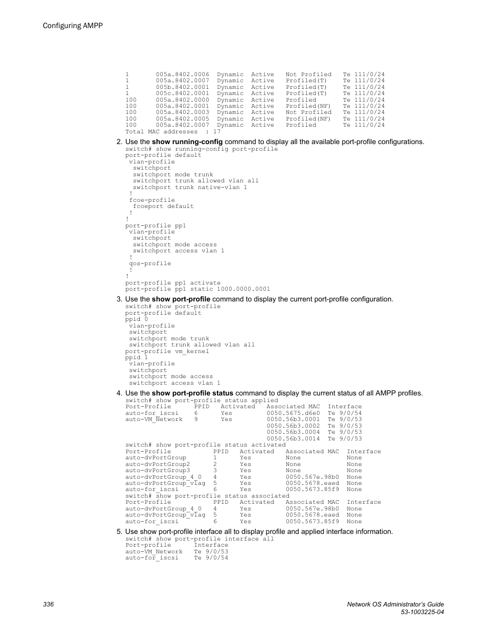 Brocade Network OS Administrator’s Guide v4.1.1 User Manual | Page 336 / 748