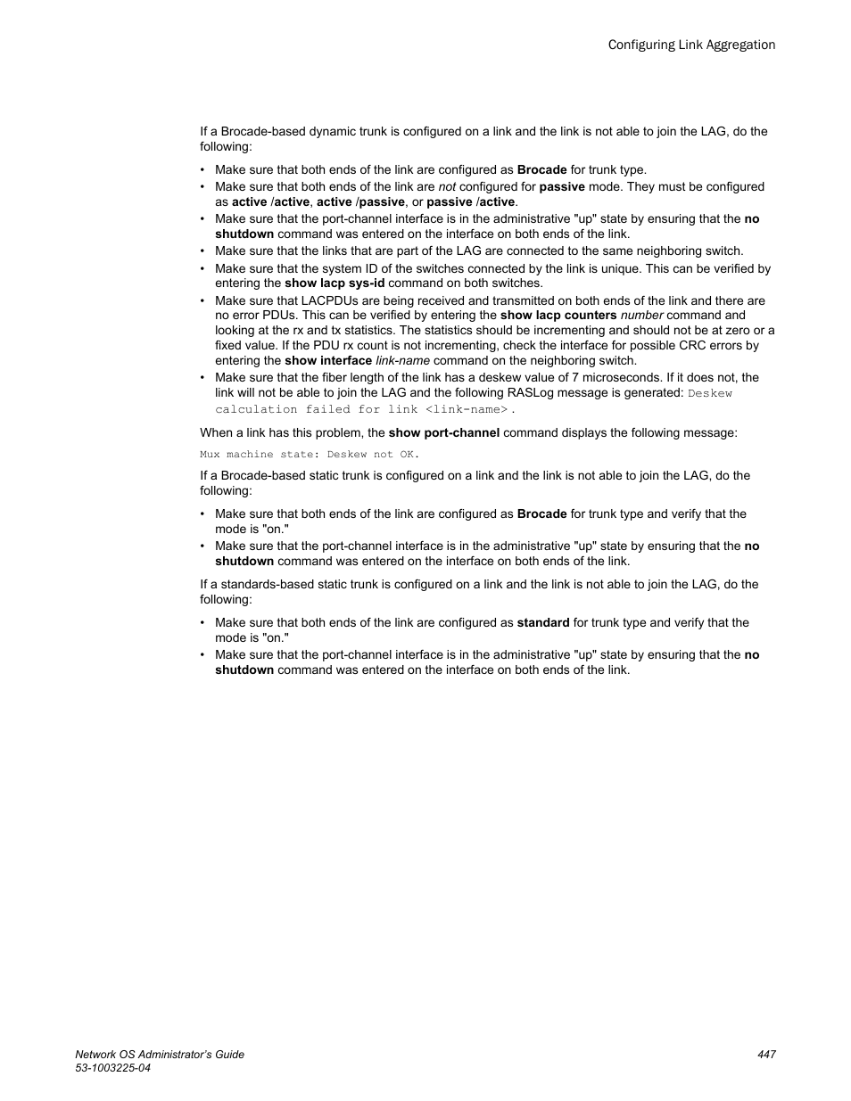 Brocade Network OS Administrator’s Guide v4.1.1 User Manual | Page 447 / 748
