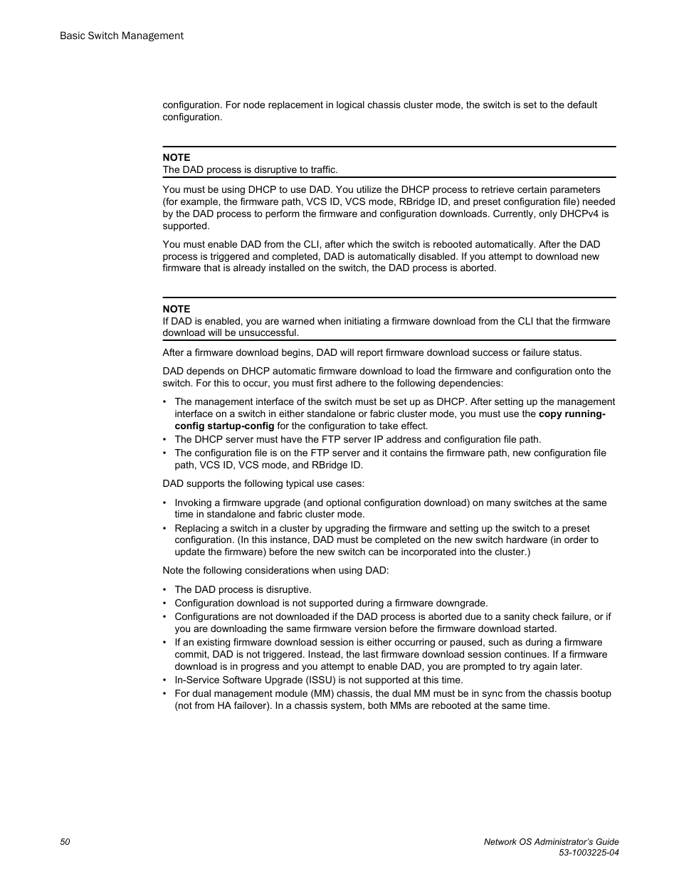 Brocade Network OS Administrator’s Guide v4.1.1 User Manual | Page 50 / 748