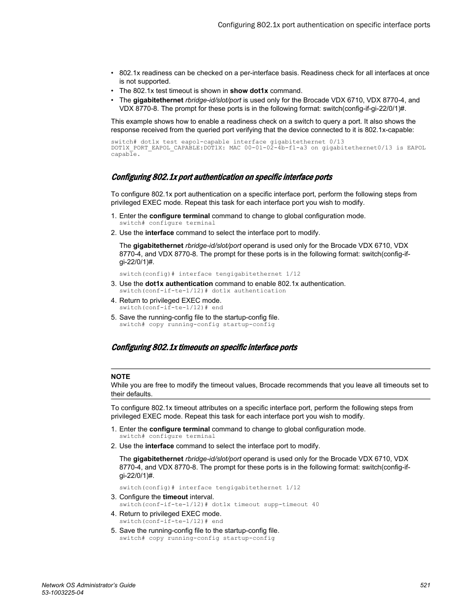 Brocade Network OS Administrator’s Guide v4.1.1 User Manual | Page 521 / 748