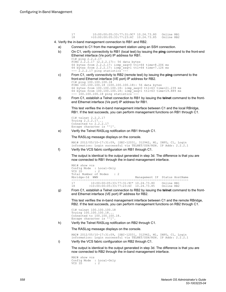 Brocade Network OS Administrator’s Guide v4.1.1 User Manual | Page 558 / 748