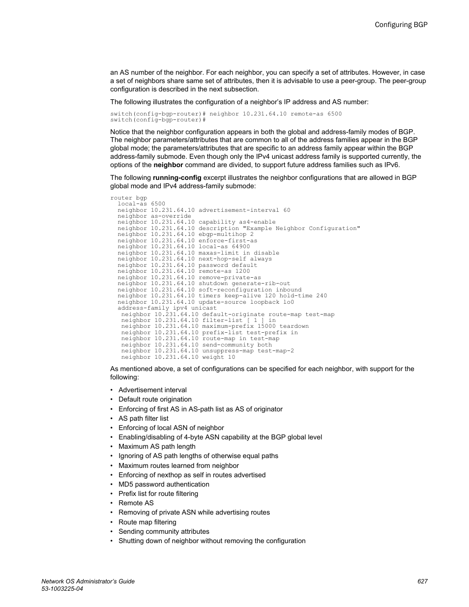 Brocade Network OS Administrator’s Guide v4.1.1 User Manual | Page 627 / 748
