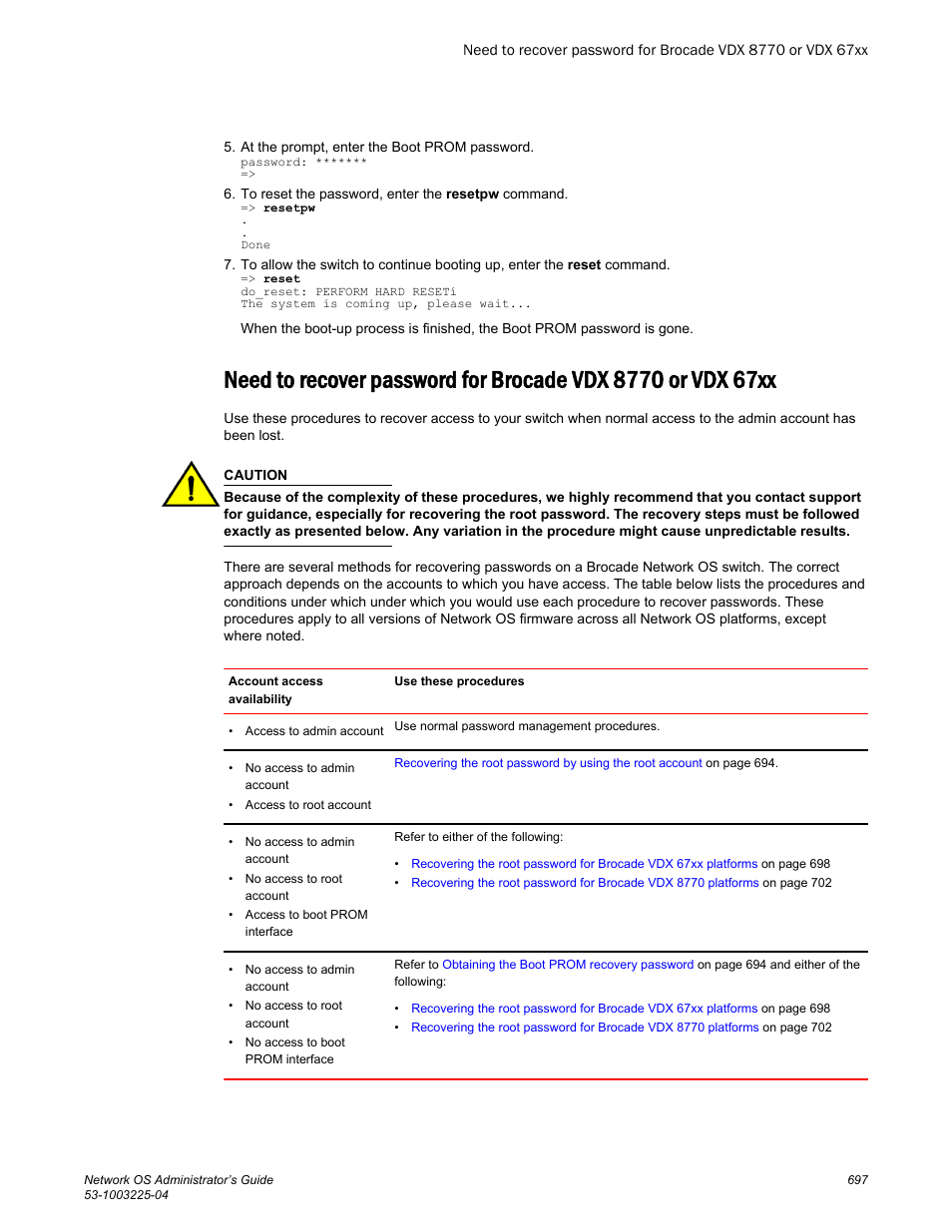 Brocade Network OS Administrator’s Guide v4.1.1 User Manual | Page 697 / 748