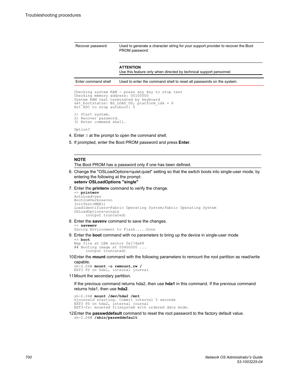 Brocade Network OS Administrator’s Guide v4.1.1 User Manual | Page 700 / 748