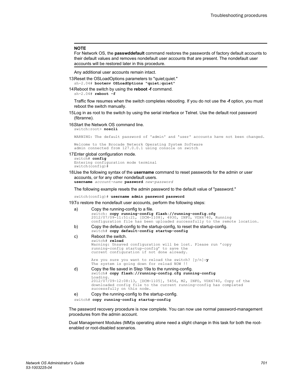 Brocade Network OS Administrator’s Guide v4.1.1 User Manual | Page 701 / 748