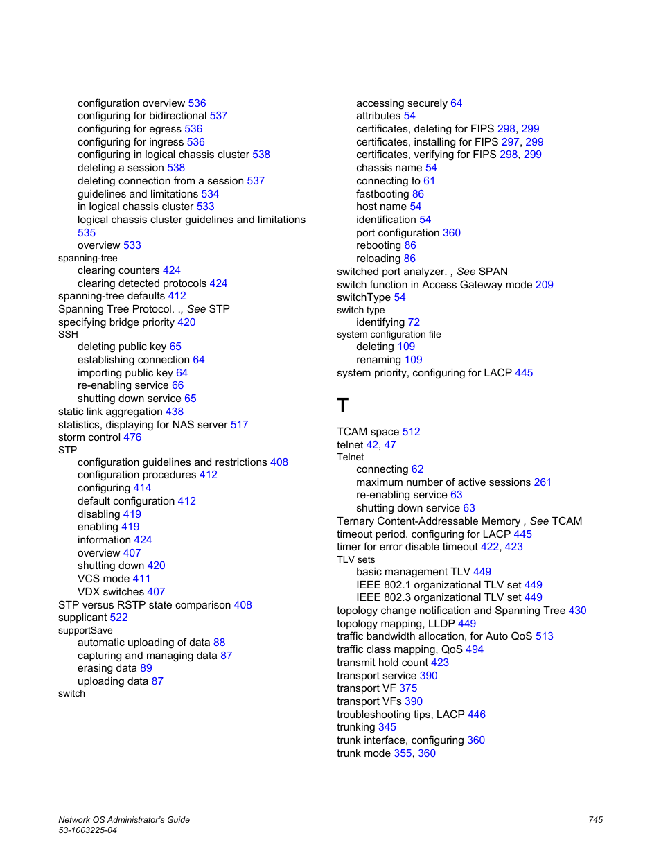 Brocade Network OS Administrator’s Guide v4.1.1 User Manual | Page 745 / 748