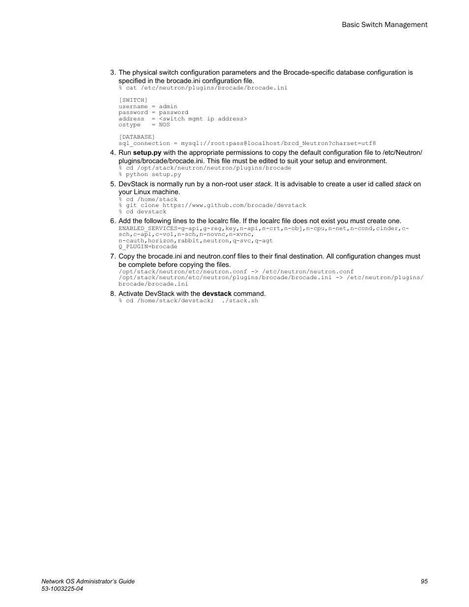Brocade Network OS Administrator’s Guide v4.1.1 User Manual | Page 95 / 748