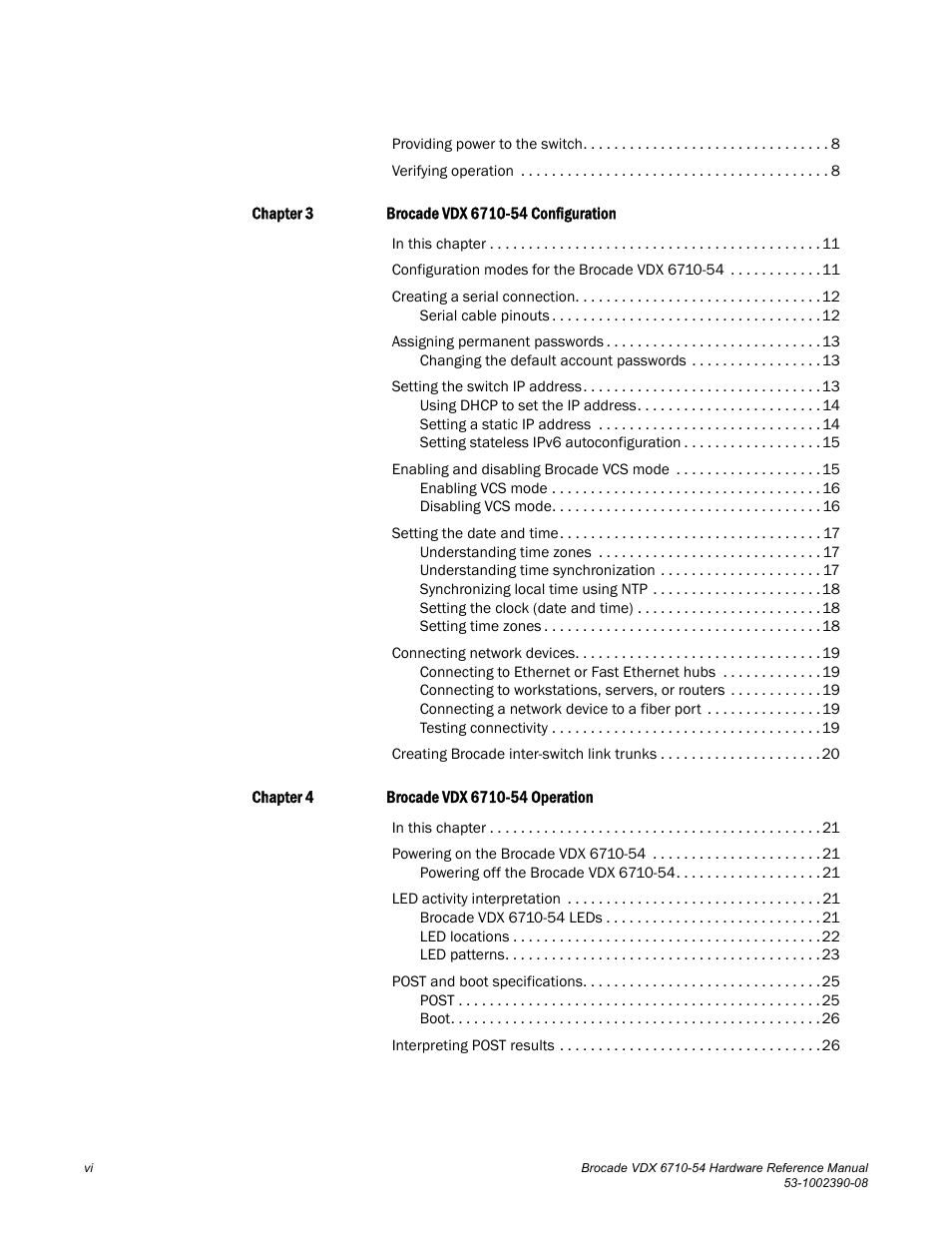 Brocade VDX 6710-54 Hardware Reference Manual User Manual | Page 6 / 72