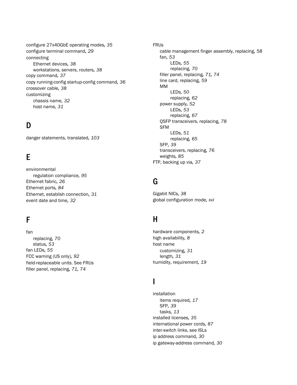 Brocade VDX 8770-4 Hardware Reference Manual User Manual | Page 128 / 132