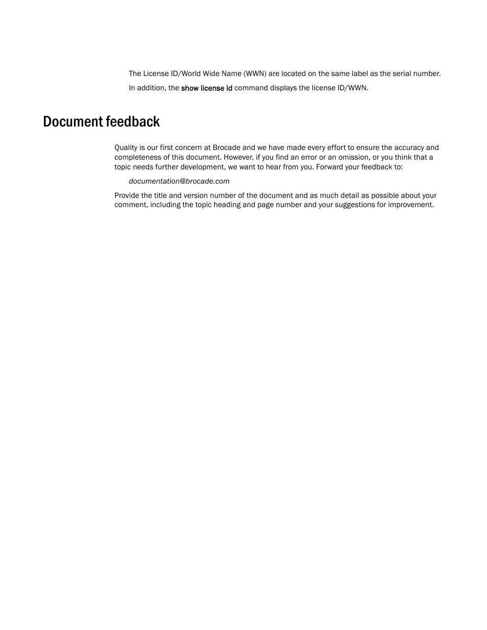 Document feedback | Brocade VDX 8770-4 Hardware Reference Manual User Manual | Page 19 / 132