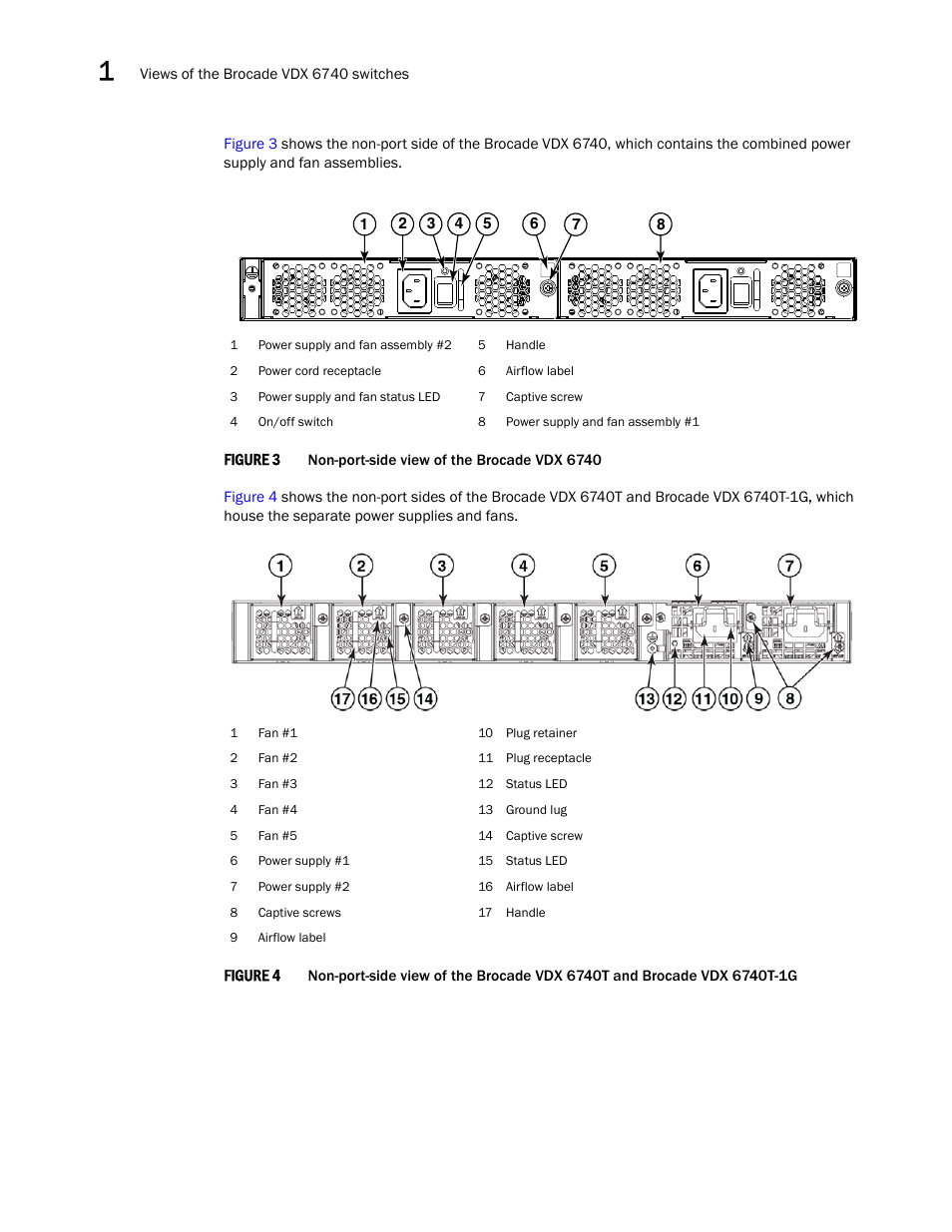 Brocade VDX 6740 Hardware Reference Manual (Supporting VDX 6740, VDX 6740T, and VDX 6740T-1G) User Manual | Page 18 / 78