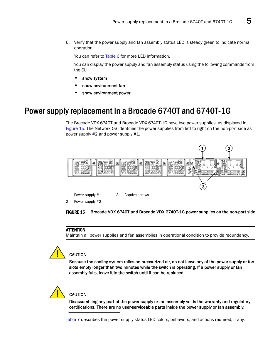 Brocade VDX 6740 Hardware Reference Manual (Supporting VDX 6740, VDX 6740T, and VDX 6740T-1G) User Manual | Page 51 / 78