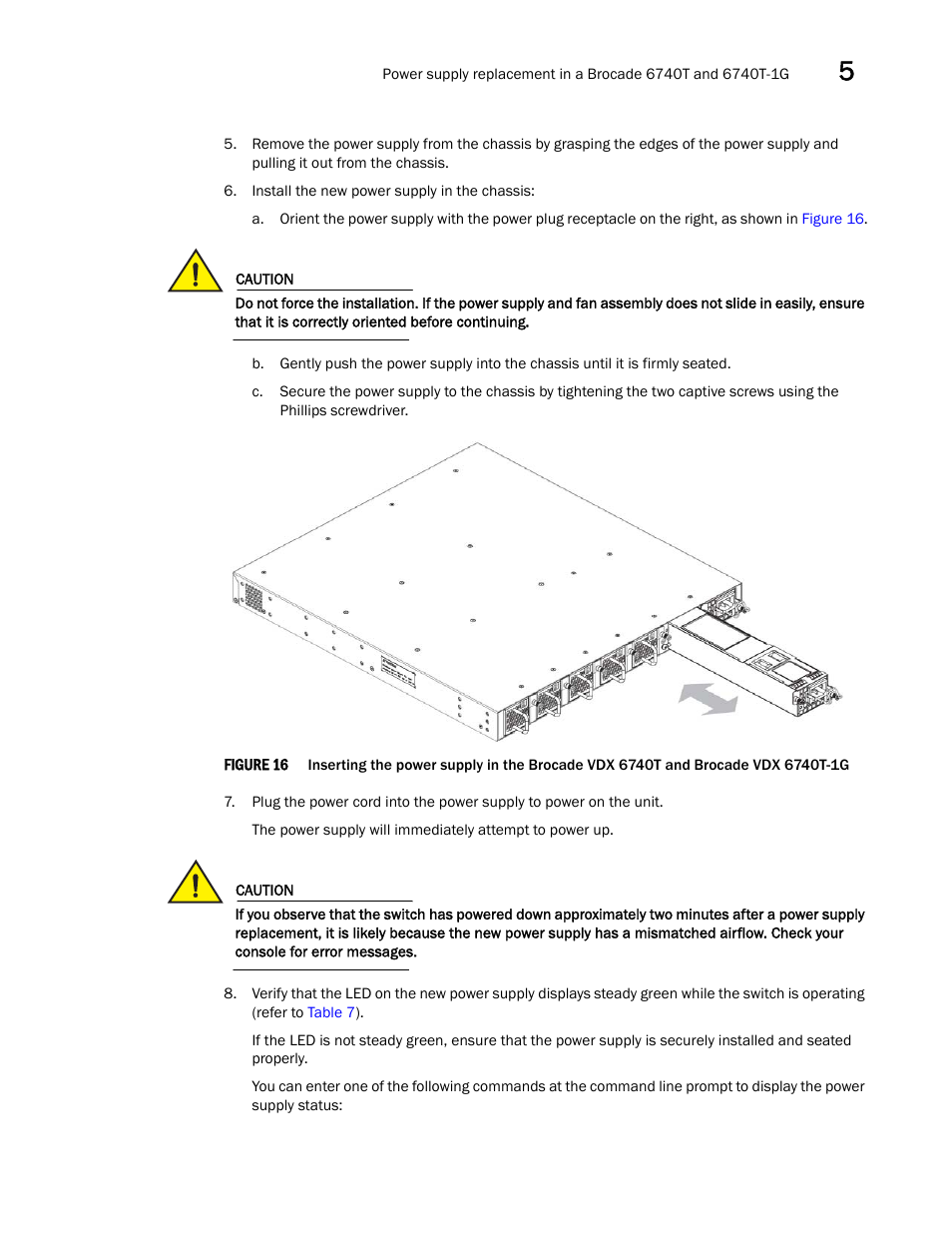 Brocade VDX 6740 Hardware Reference Manual (Supporting VDX 6740, VDX 6740T, and VDX 6740T-1G) User Manual | Page 53 / 78