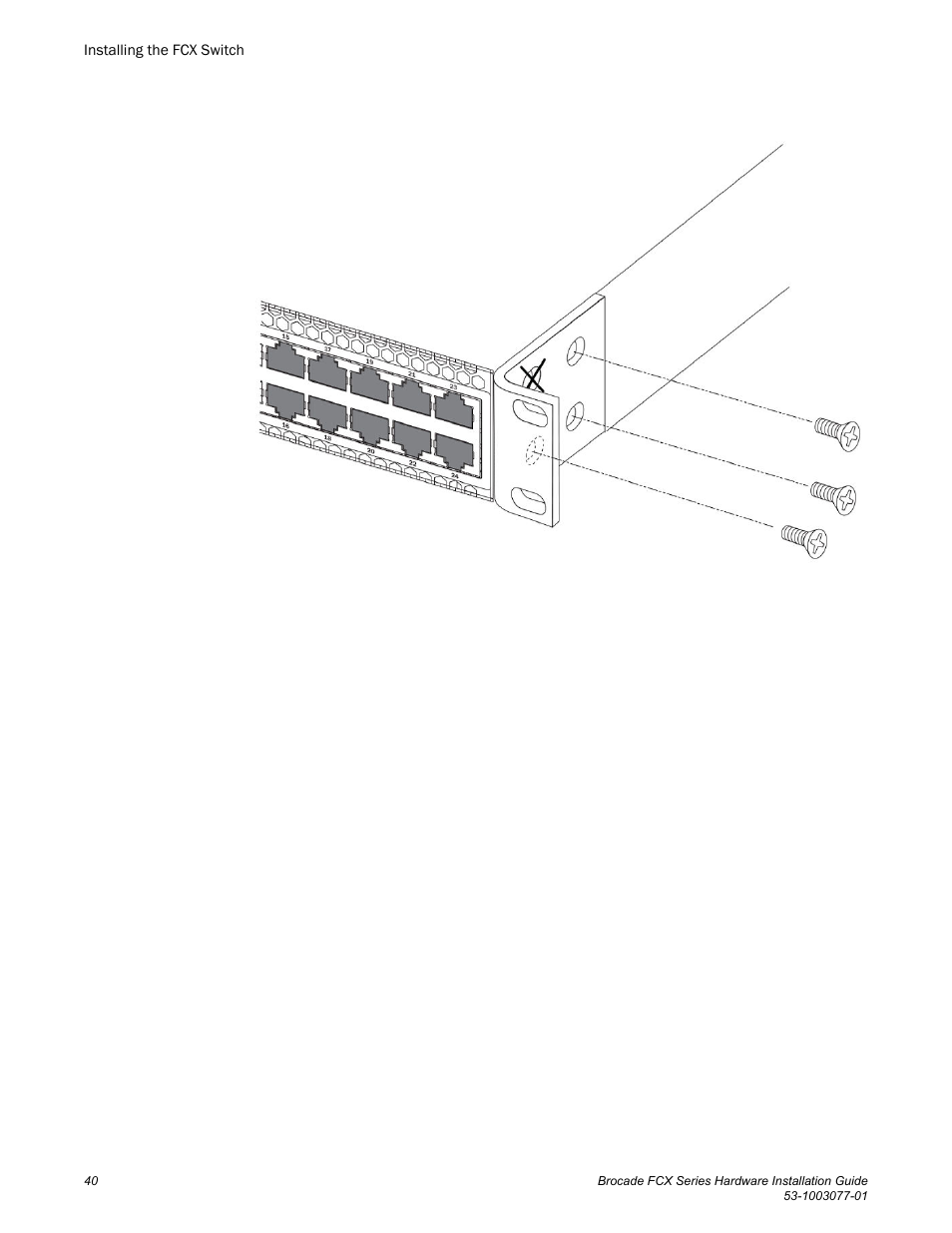 Brocade FCX Series Hardware Installation Guide User Manual | Page 42 / 112