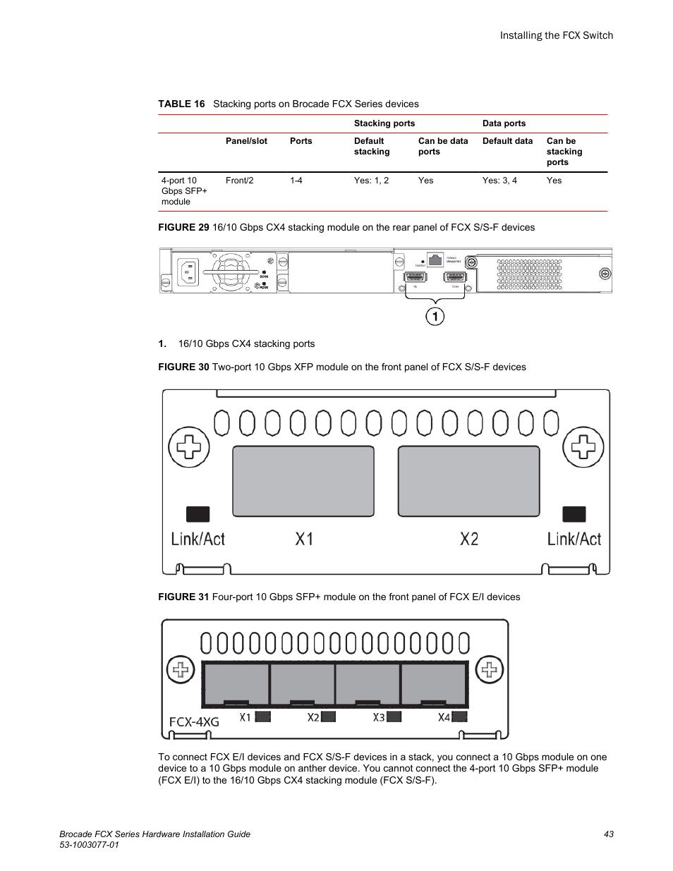 Brocade FCX Series Hardware Installation Guide User Manual | Page 45 / 112