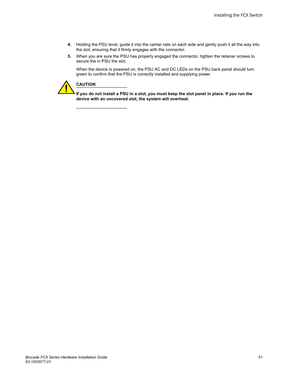 Brocade FCX Series Hardware Installation Guide User Manual | Page 53 / 112