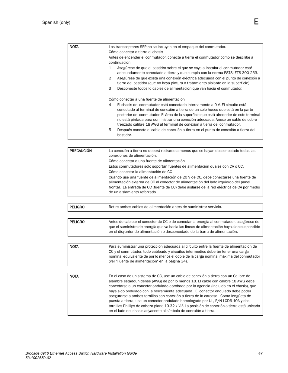 Brocade 6910 Ethernet Access Switch Hardware Installation Guide User Manual | Page 63 / 84