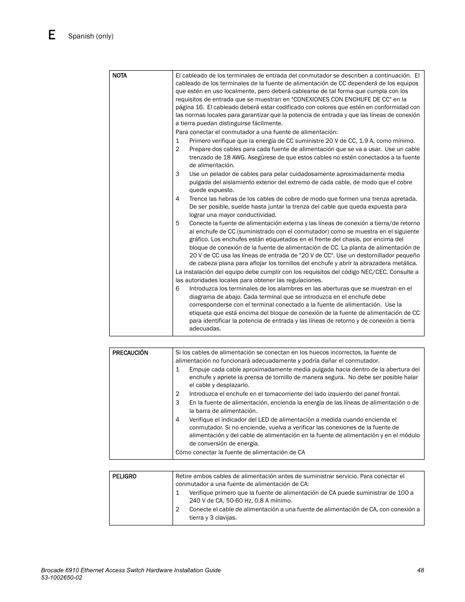 Brocade 6910 Ethernet Access Switch Hardware Installation Guide User Manual | Page 64 / 84