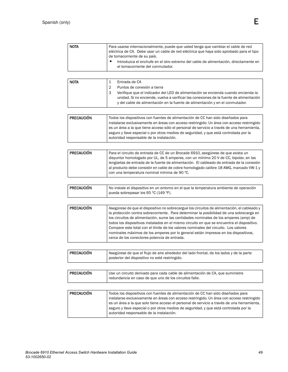 Brocade 6910 Ethernet Access Switch Hardware Installation Guide User Manual | Page 65 / 84