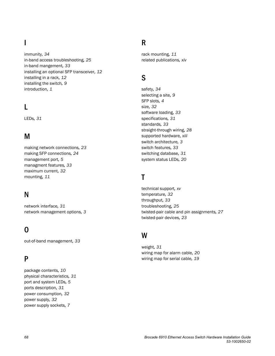 Brocade 6910 Ethernet Access Switch Hardware Installation Guide User Manual | Page 84 / 84