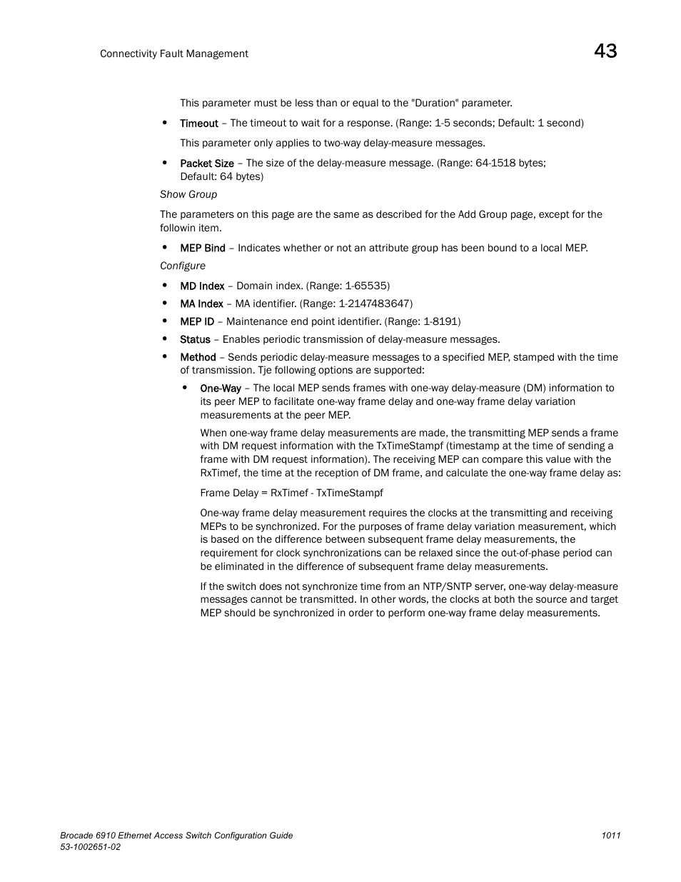 Brocade 6910 Ethernet Access Switch Configuration Guide (Supporting R2.2.0.0) User Manual | Page 1067 / 1240