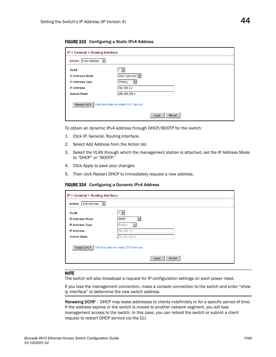 Figure 333 confi, Figure 334 confi | Brocade 6910 Ethernet Access Switch Configuration Guide (Supporting R2.2.0.0) User Manual | Page 1105 / 1240