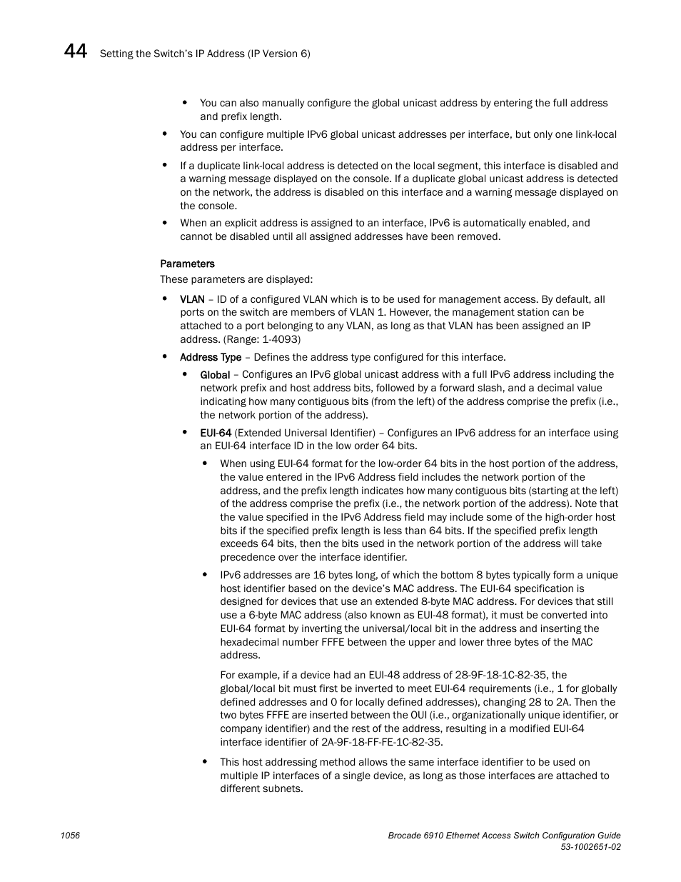 Brocade 6910 Ethernet Access Switch Configuration Guide (Supporting R2.2.0.0) User Manual | Page 1112 / 1240