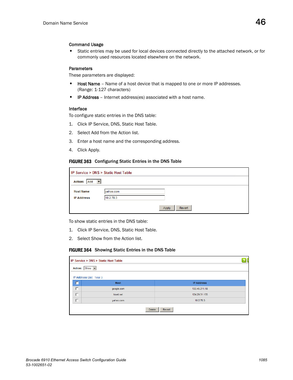 Figure 363 confi, Figure 364 s | Brocade 6910 Ethernet Access Switch Configuration Guide (Supporting R2.2.0.0) User Manual | Page 1141 / 1240