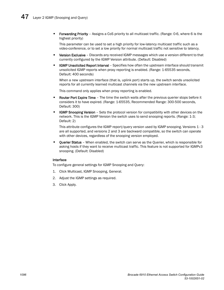 Brocade 6910 Ethernet Access Switch Configuration Guide (Supporting R2.2.0.0) User Manual | Page 1152 / 1240