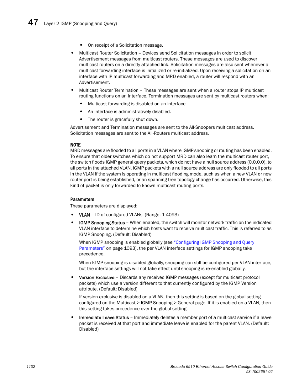 Brocade 6910 Ethernet Access Switch Configuration Guide (Supporting R2.2.0.0) User Manual | Page 1158 / 1240